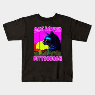 Cat Lover PIttsburgh Pennsylvania Home Pride Kids T-Shirt